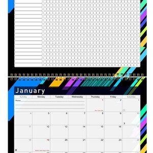2027 Monthly Desktop/Wall Calendar/Planner - Habit Tracker - (Edition #013)